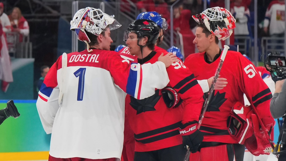 Incident při bitvě českých hokejistů s Kanadou. Musela zasahovat ochranka