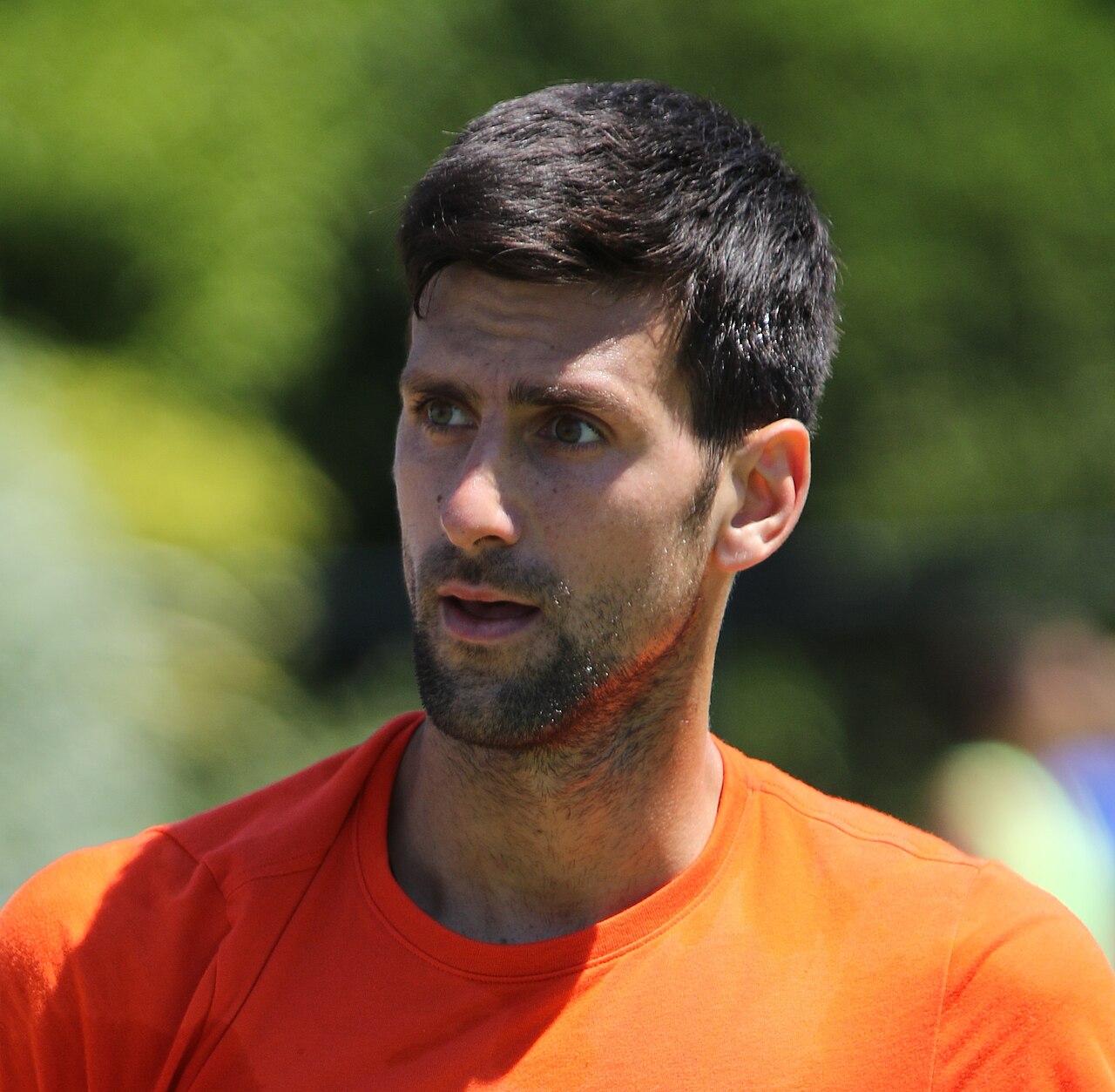 Djokovič je nejstarším semifinalistou Wimbledonu za posledních 50 let. Po výhře v maratonu slavil bez trička